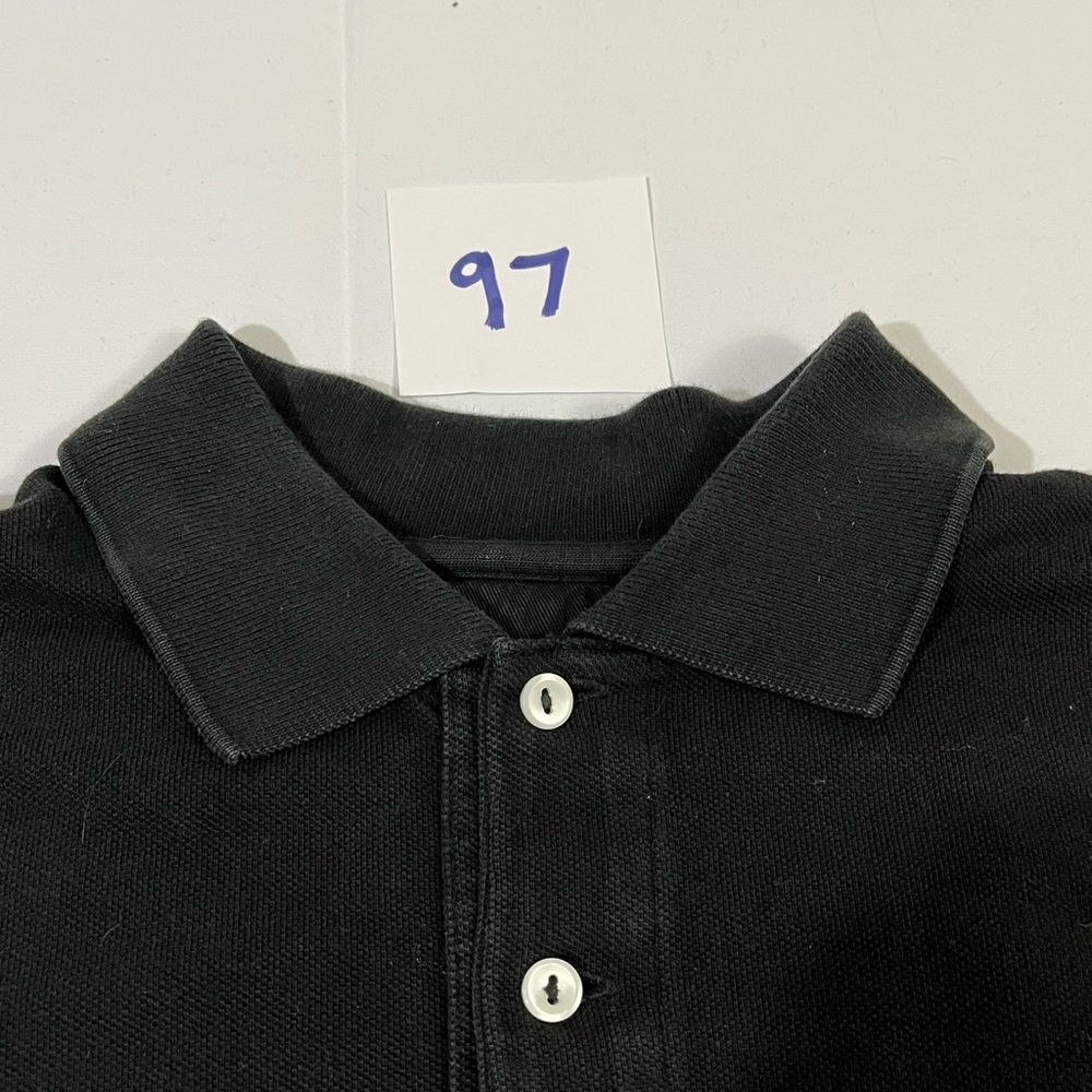 Lacoste Classic Black Men's Short Sleeve Shirt size 5 Button up Collar